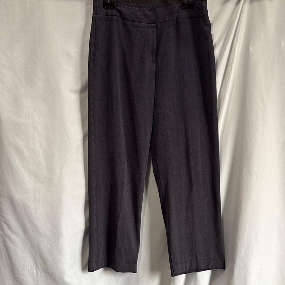 Investments Gray Straight Leg Pants High-Waisted